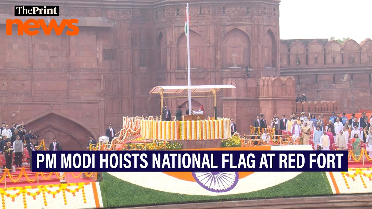 PM Modi hoists Tricolour at the Red Fort on 80th Independence Day