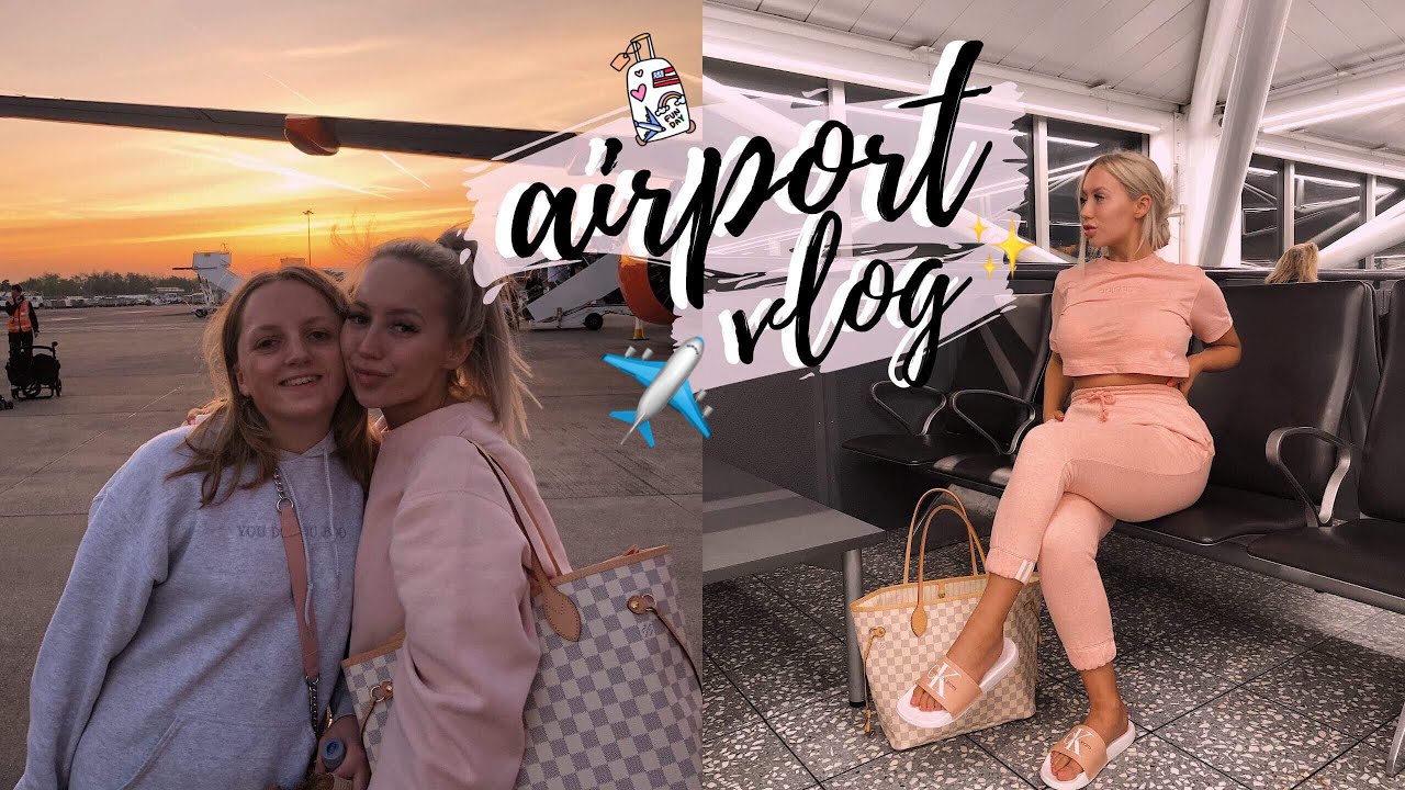 COME TO THE AIRPORT WITH MY FAMILY! TRAVEL VLOG | ELLE DARBY