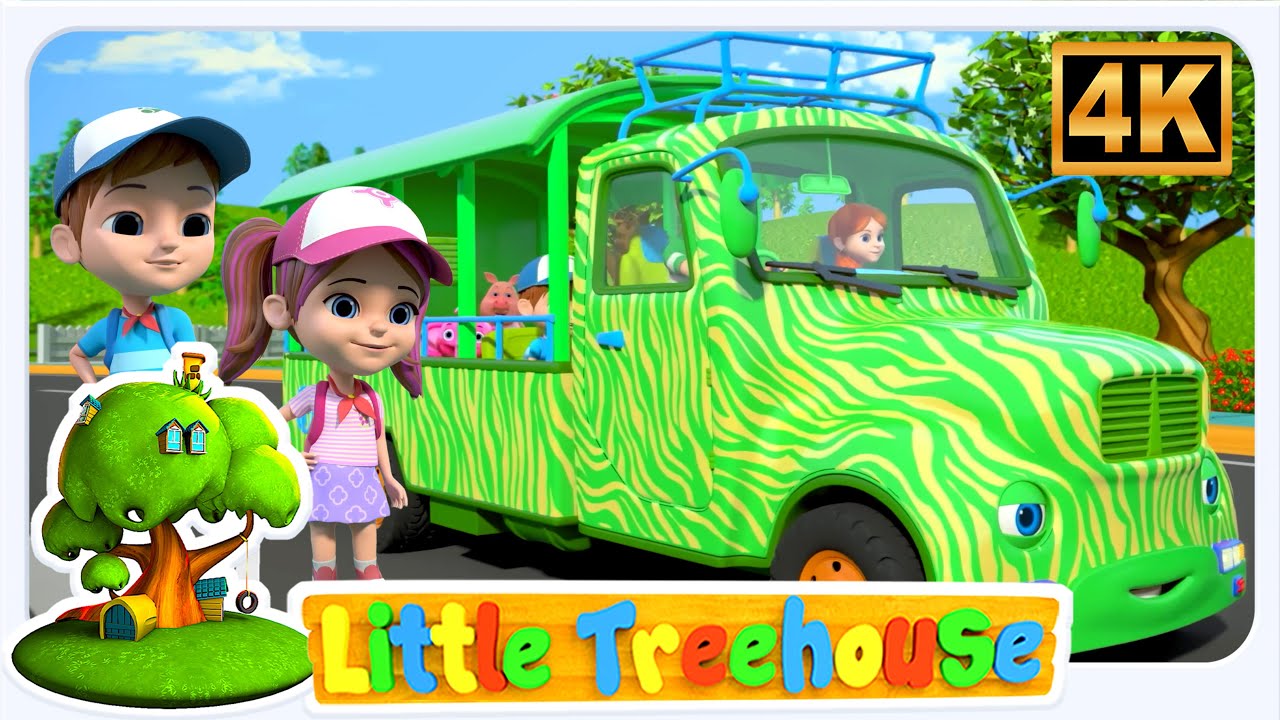 बस का पहिया घूमे गोल, Bus Ka Chakka Ghume Gol Gol Gol, Little Treehouse Hindi Rhymes for Children