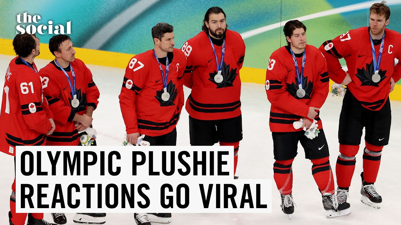 Team Canada Hockey Players Go Viral for Their Reaction to Participation Plushies | The Social