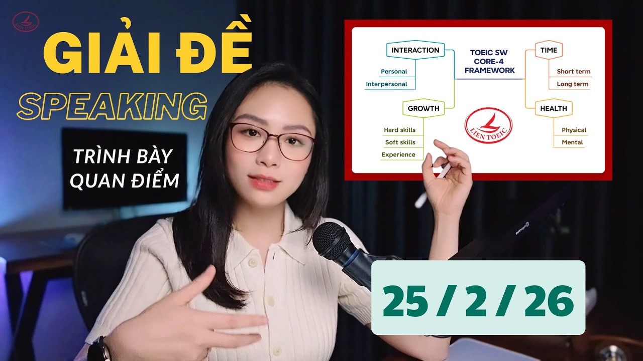 GIẢI ĐỀ SPEAKING TRÌNH BÀY QUAN ĐIỂM 25/2/2026 (ĐỀ MANAGER & ĐỀ JOB INTERVIEWS)