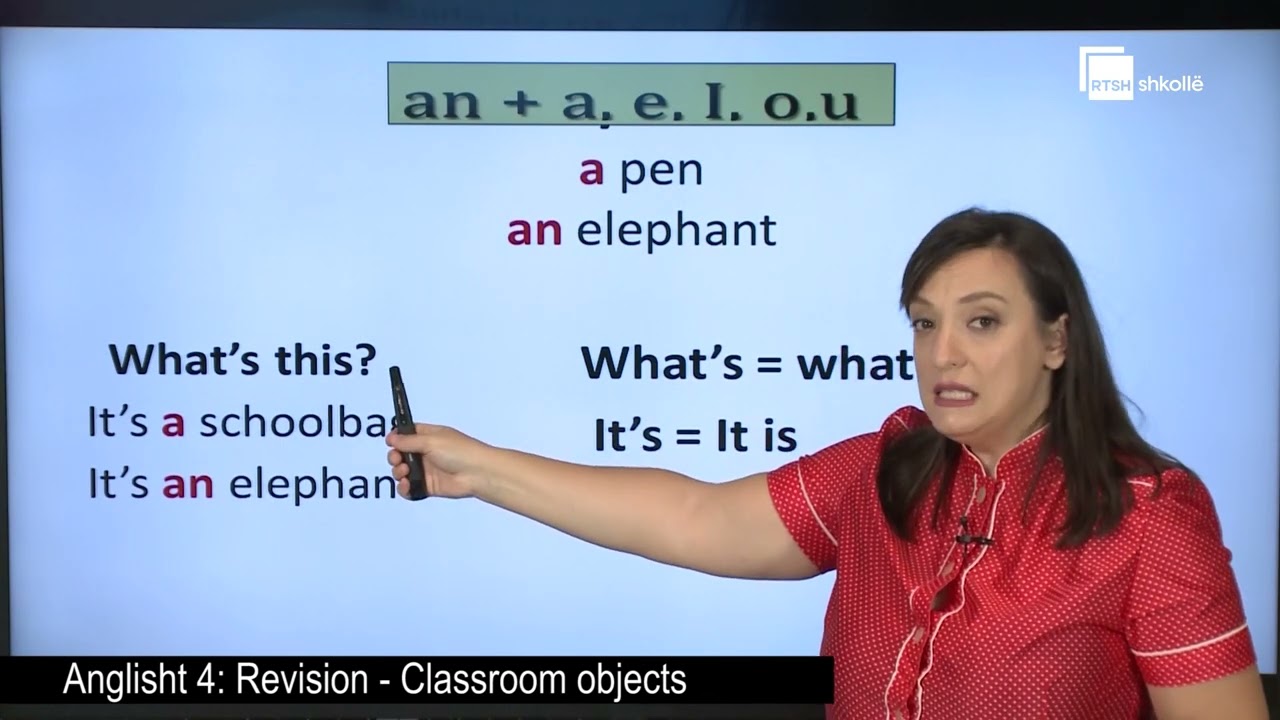 Revision - Classroom objects|Anglisht 4