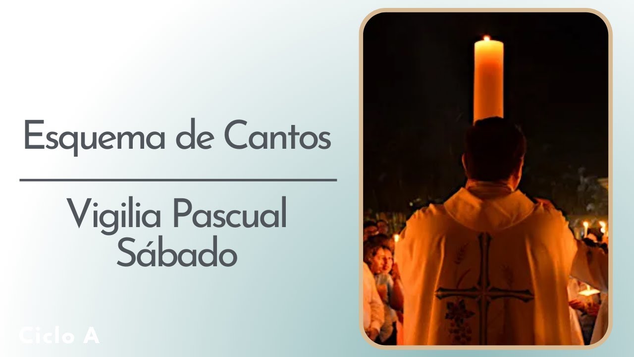 Esquema de cantos Vigilia Pascual en la Noche Santa. CICLO A