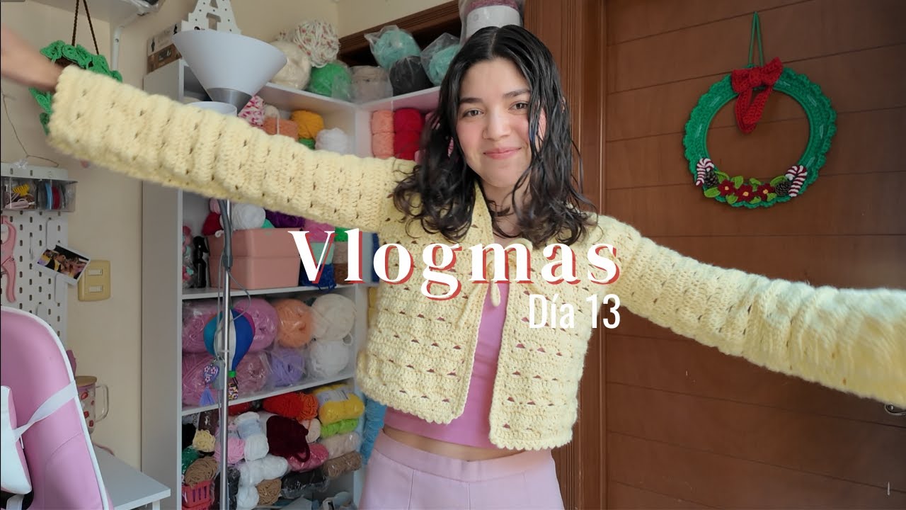 Usé mi suéter a crochet 🌟| Vlogmas Crochet 13 | Fuimos al IKEA, esto quiero hacer con mis patrones
