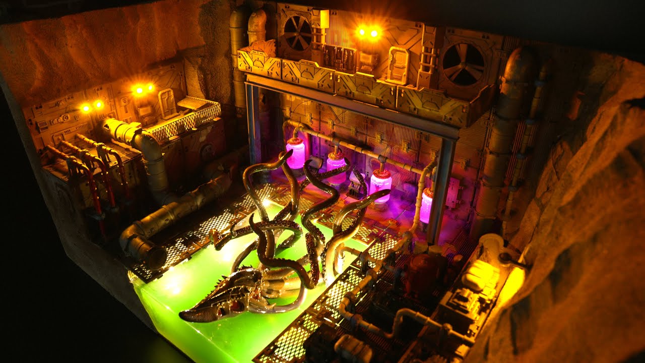 Making a Miniature Military Base with an Unwanted Visitor | Realistic Diorama