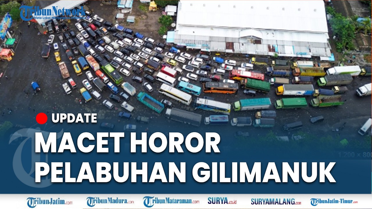 🔴KONDISI TERKINI PELABUHAN GILIMANUK DI H-4 LEBARAN, Antrean Kendaraan Horor Mengular Menuju Kapal