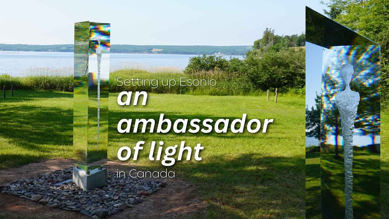 Setting up ESONIO - an Ambassador of Light - in Canada