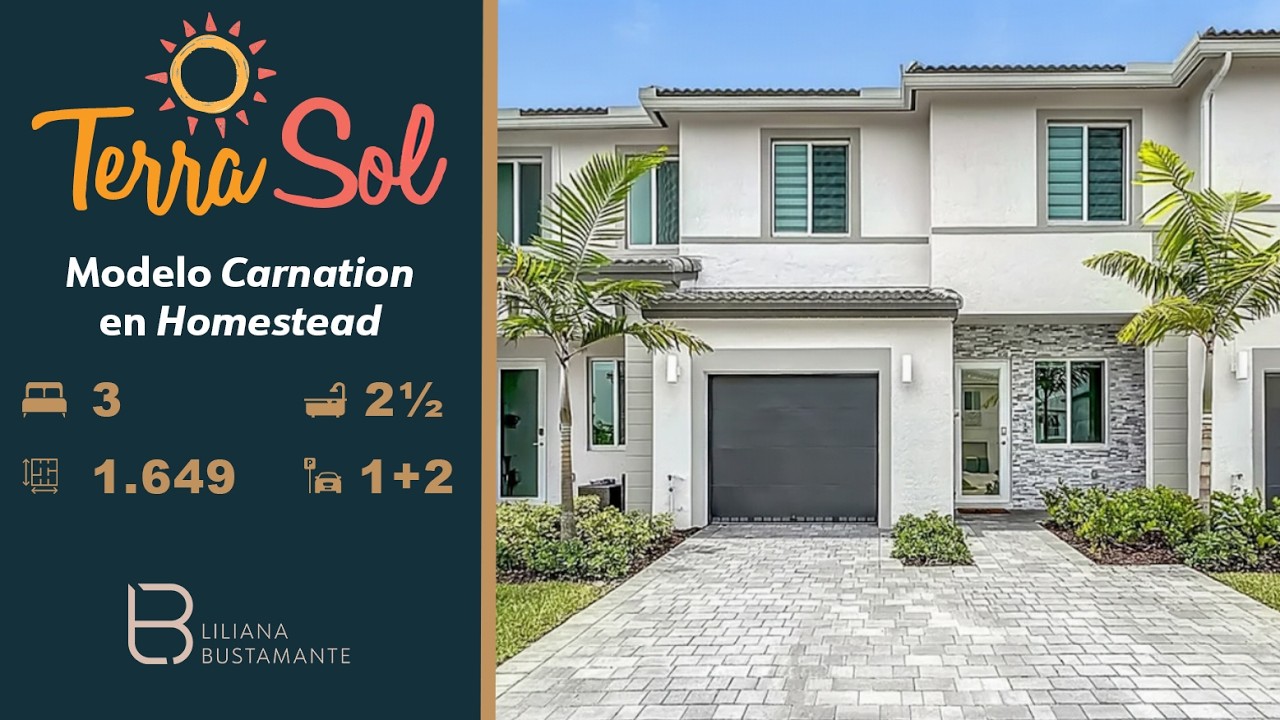 Conoce el Modelo CARNATION 🏡 | ...en Terra Sol de Lennar | En homestead