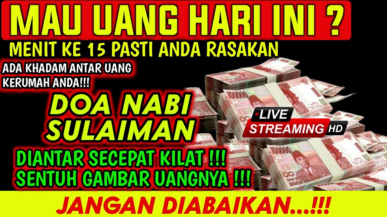 PUTAR 7 M3NIT LANGSUNG KAYA!!! doa pembuka rezeki dari segala penjuru,doa nabi sulaiman,gus husein