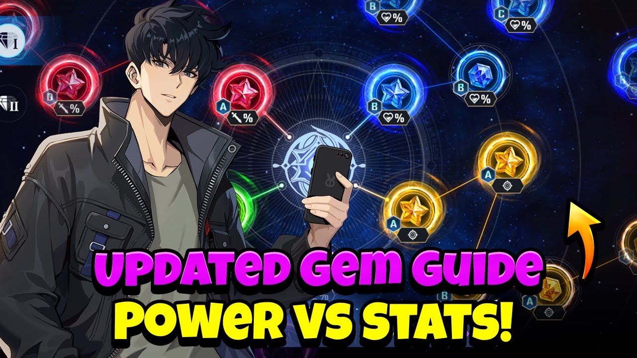 BEST Gem in slot for POWER vs Meta for Stats! [Solo Leveling: Arise]