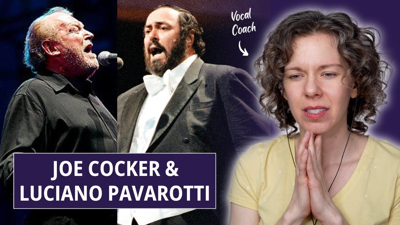 An unexpected pairing... Joe Cocker and Luciano Pavarotti perform 