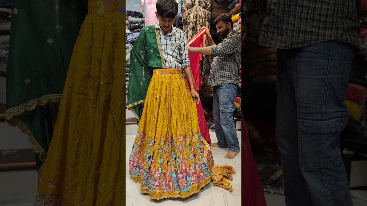 👌Designer Banarasi Half Saree & Kalamkari Lehenga Collection