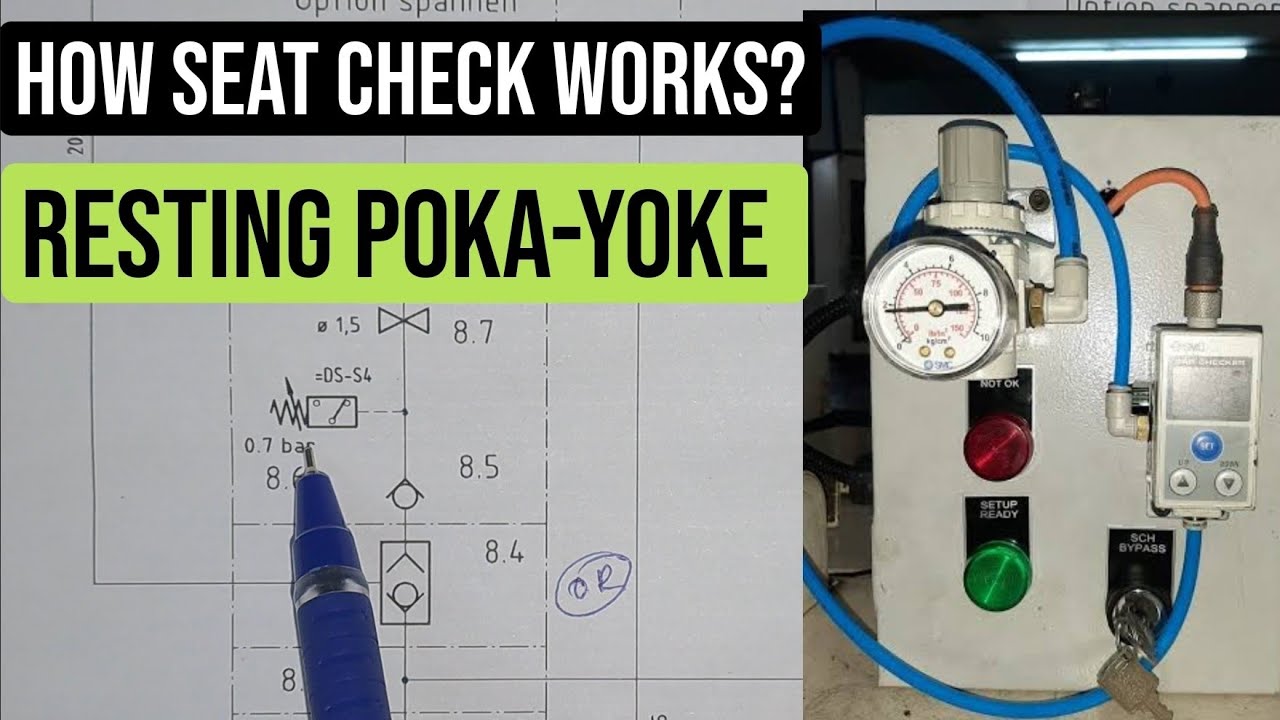 How part/pallet seat check works? #pneumatic circuit 