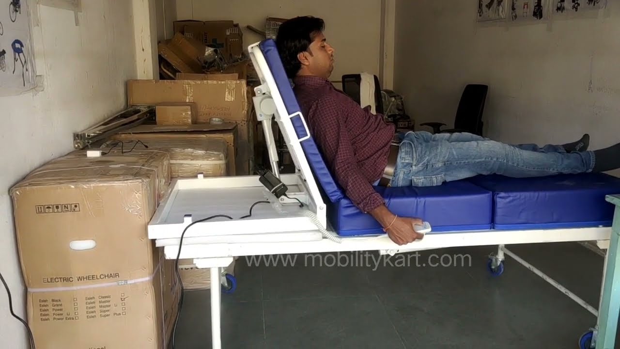 Mobility Kart Motorized Electric Recliner Backrest Bed For Patient @mobilitykartindia
