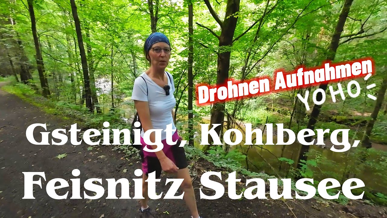 Gsteinigt, Feisnitz Stausee und Kohlberg bei Arzberg - Mit Drohnen Aufnahmen