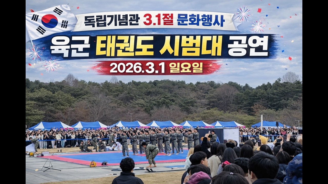육군 태권도 시범대 공연 (독립기념관 3.1절 문화행사) 충남 천안시 동남구 목천읍 2026.3.1일요일