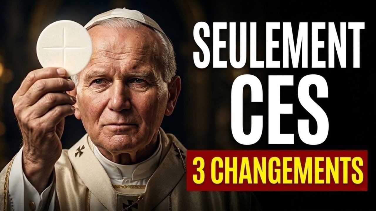 3 CHOSES qui arrivent quand vous allez à la MESSE tous les dimanches, inspirées de JEAN-PAUL II