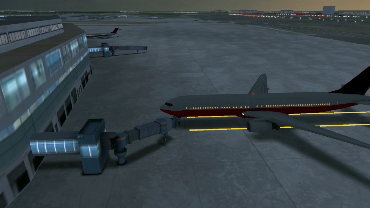 Airline Commander Boeing767 Simple Takeoff Full Landing