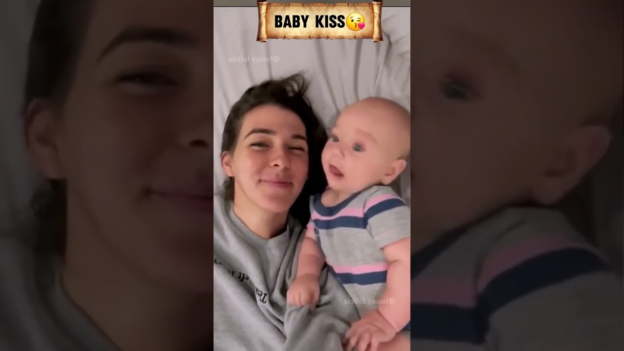 baby kiss mommy #cutebaby #babyshorts