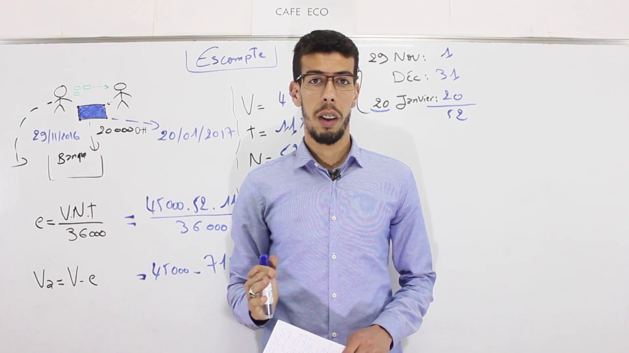 CAFE ECO : Mathématiques Financières S2 #EP05 L'escompte Darija