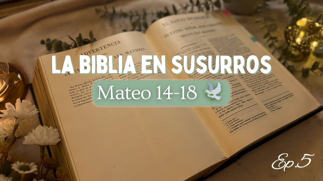 ASMR Biblia 🕊️ Mateo – Episodio 5: Jesús Camina Sobre el Agua y Enseña el Perdón