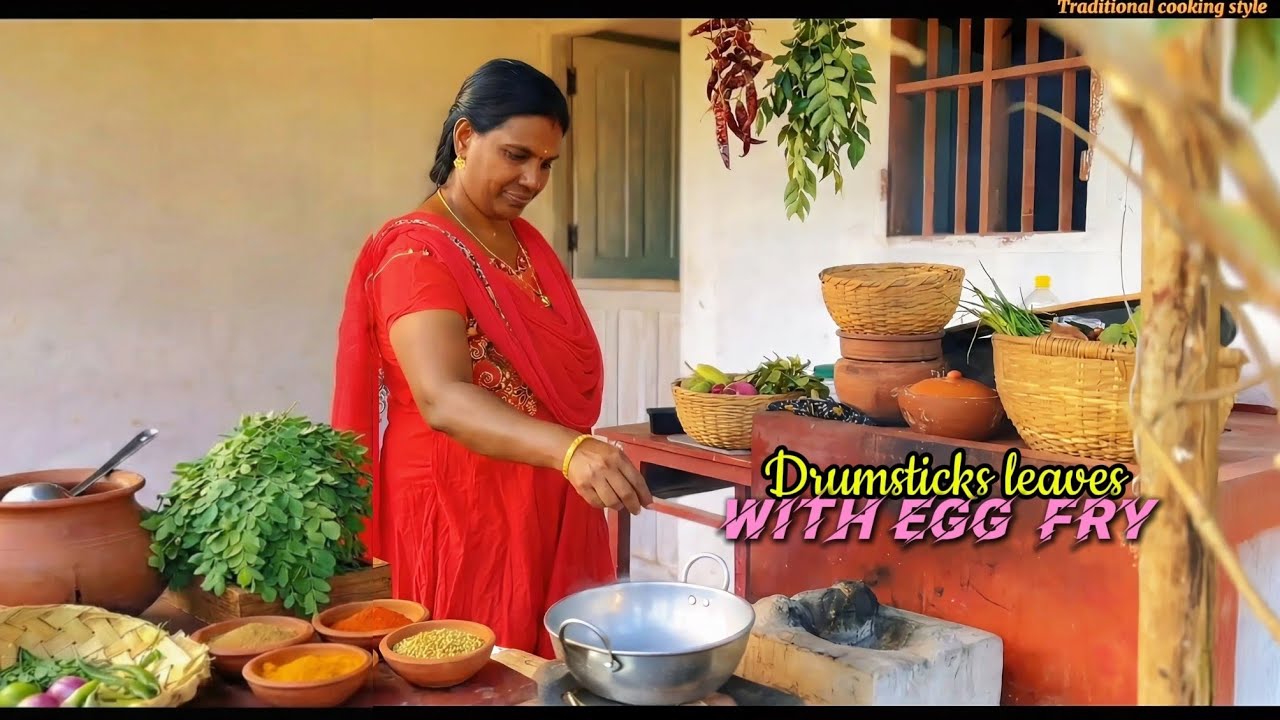 നാടൻ മുരിങ്ങയില മുട്ട തോരൻ | Traditional Drumstick Leaves Egg Fry | முருங்கைக்கீரை முட்டை