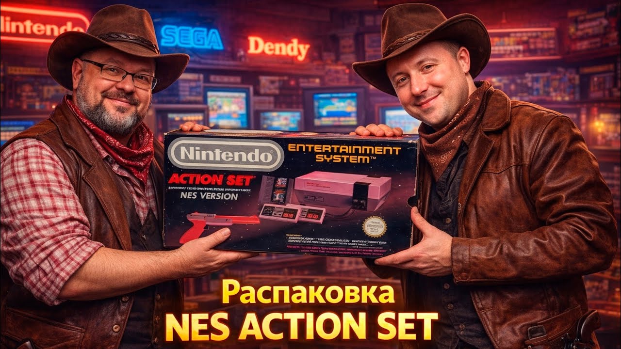 Распаковка NES Action Set