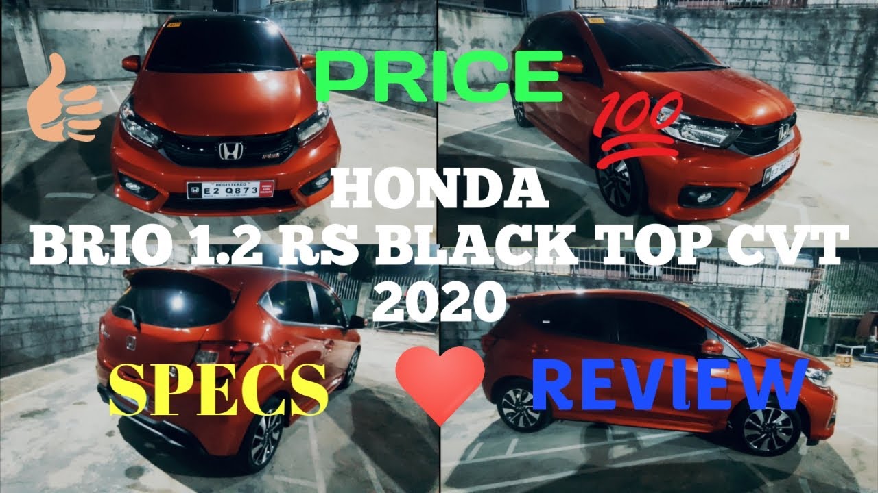 Honda Brio 1.2 RS Black Top CVT 2020. Specs, Price and Review.