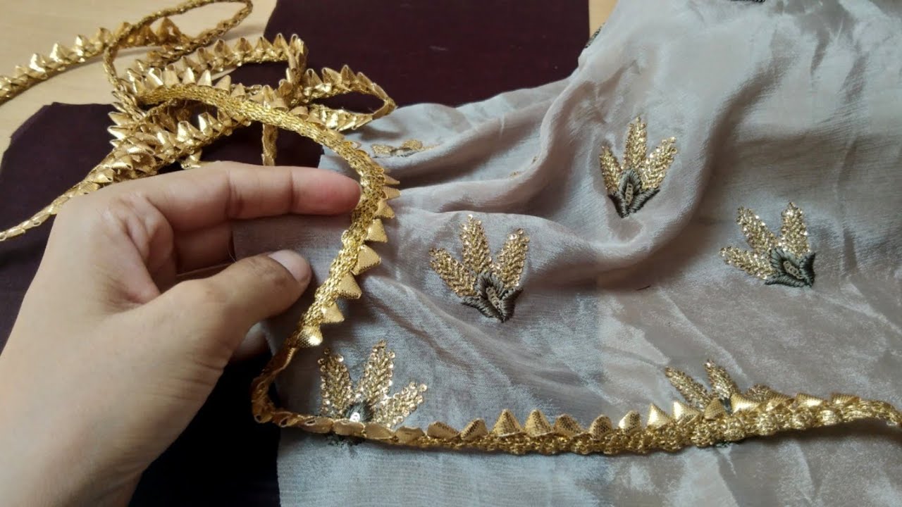 बचे हुए Embroidered कपडे से बनाए सुंदर सी neck design, plain kurti के लिए