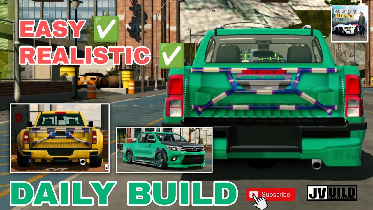 HILUX DRAGDIESEL | REALISTIC TITANIUM BAR | CARBON TUTORIAL | DRAGCONCEPT | CARPARKINGMULTIPLAYER |