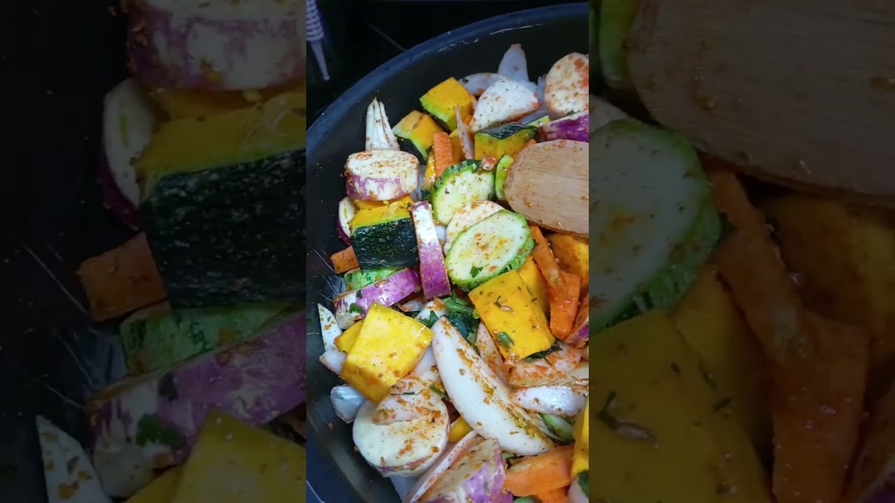 🌿 Ratatouille de legumes 🥕🍠 uma delícia super fácil de fazer 😋