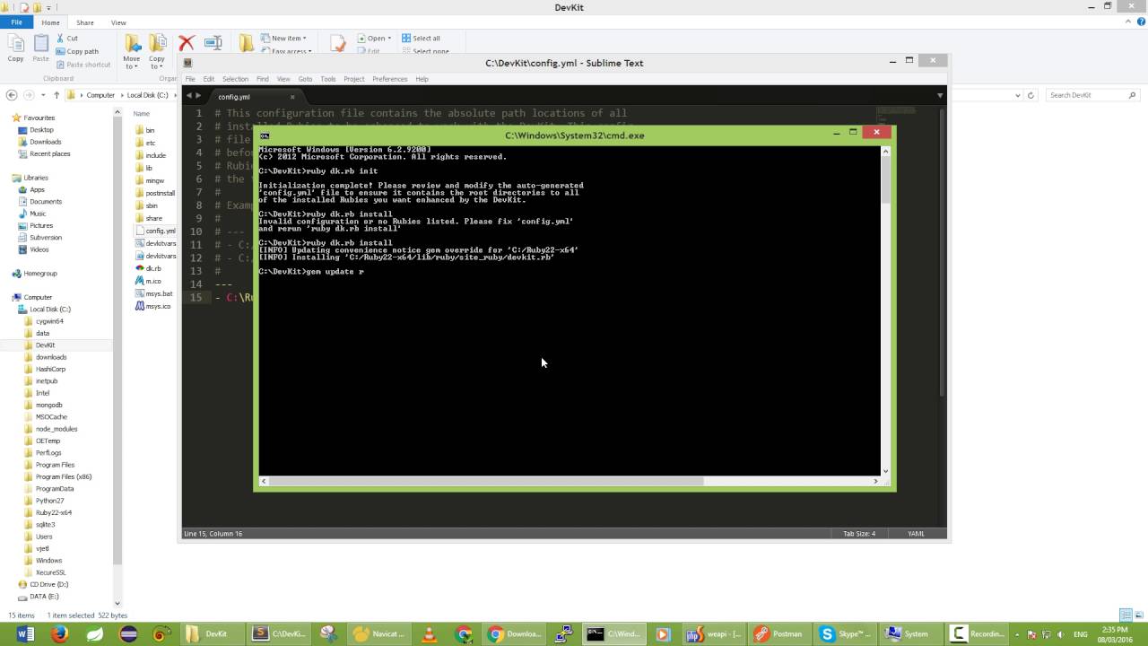 install Ruby DevKit