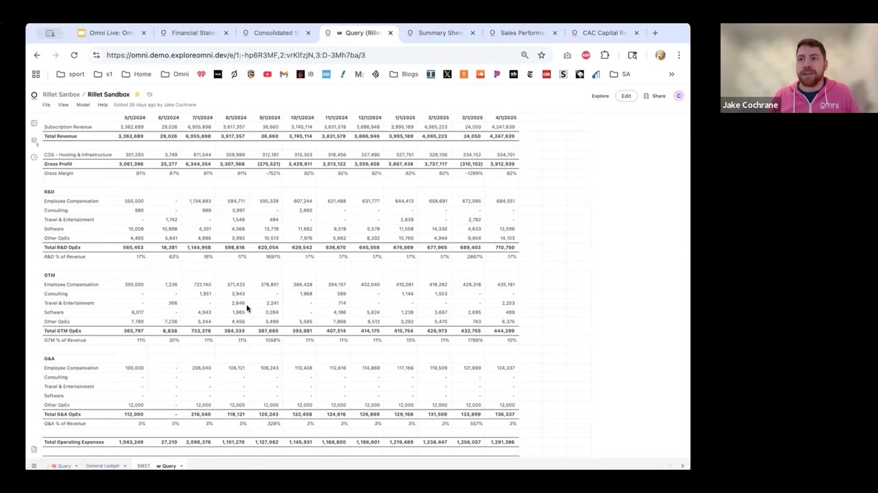 Omni Live: How to use Omni spreadsheets for financial reporting & more