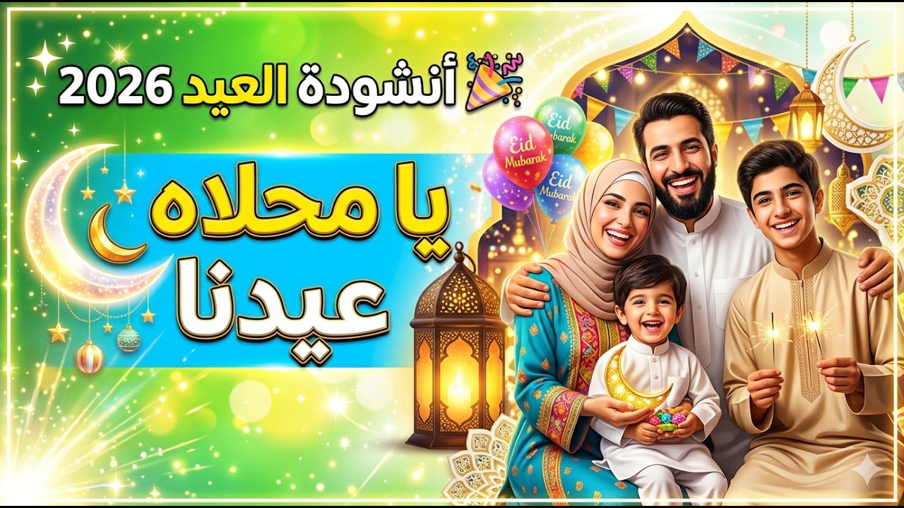 🎉 أنشودة العيد 2026 | يا محلاه عيدنا 🌙 فرحة العيد لكل القلوب!