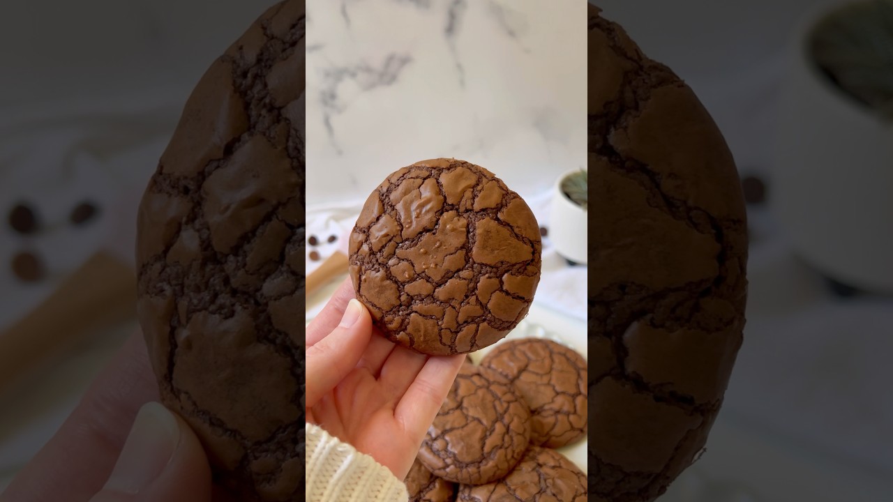 Brownie cookies #cookies #brownies #baking #chocolatecookies #dessert
