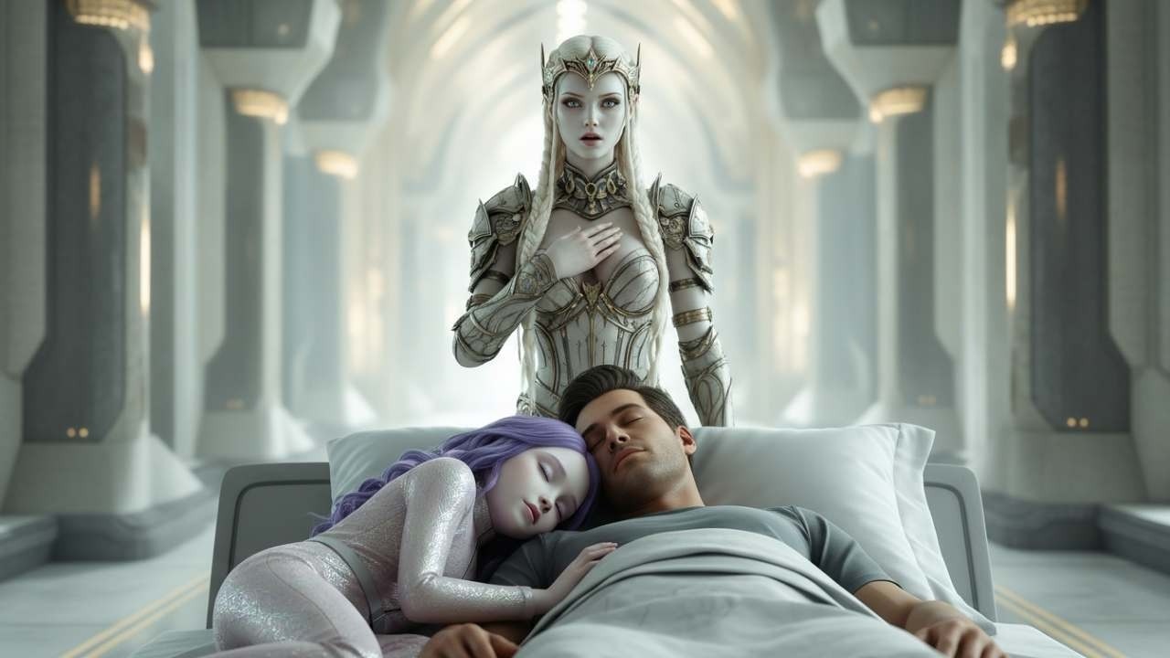 The Queen Saw Her Daughter, Whom She Had Been Searching for Days, Curled Up Next to a Human