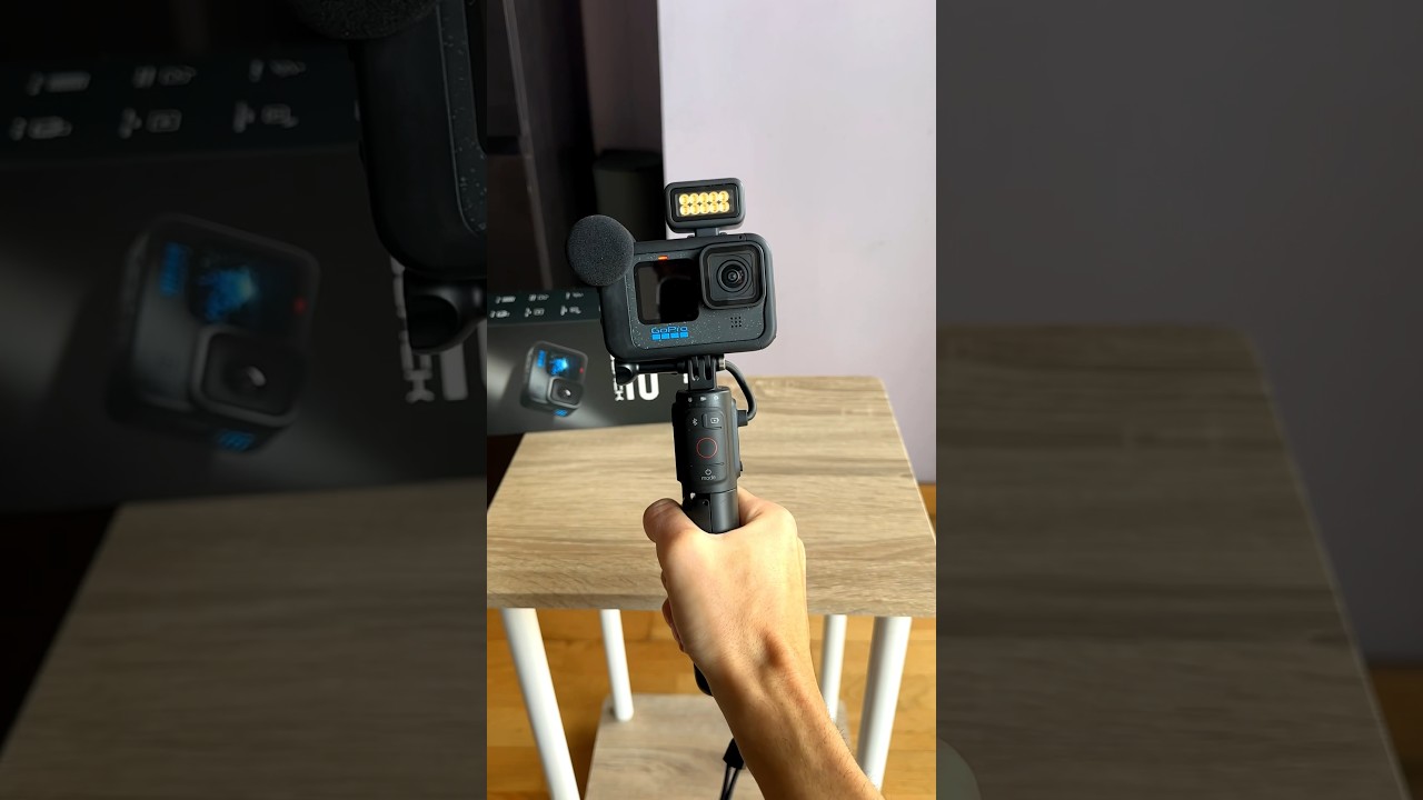 GoPro HERO 12 para TODO: Media Mod + LED + Empuñadura VOLTA | Edición para creadores de contenido