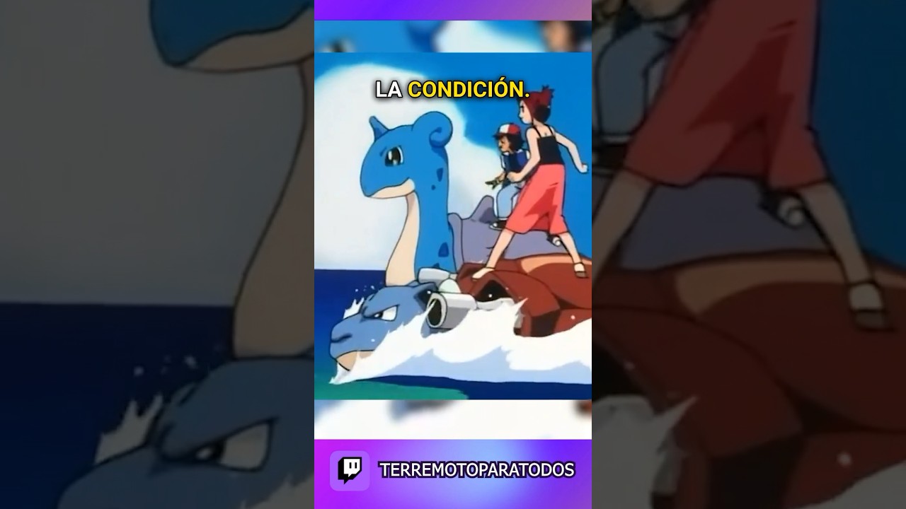 ¡La Primera Victoria del Lapras de Ash! 🏁 #pokemon #shorts #ashketchum