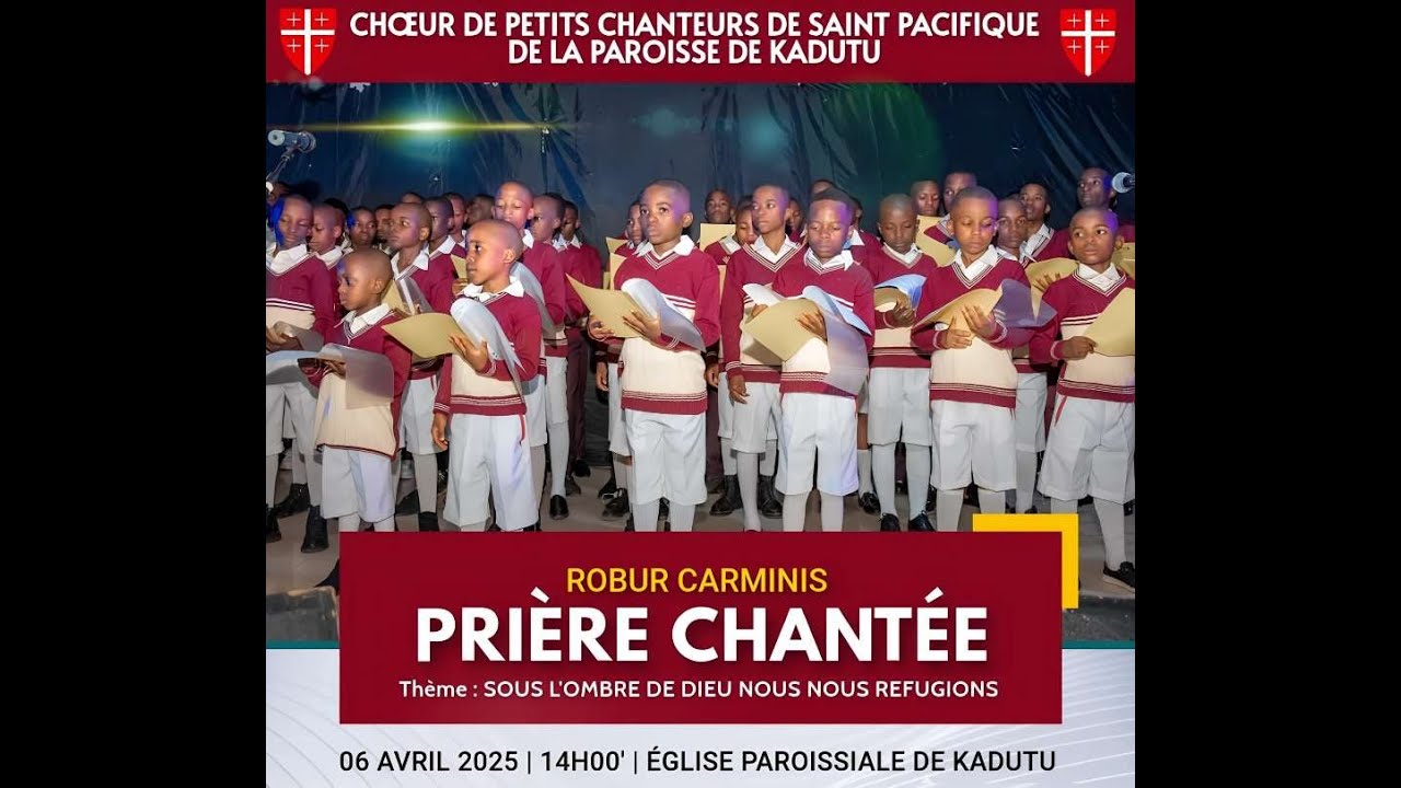 PRIÈRE CHANTÉE / Chœur de Petits Chanteurs de Saint Pacifique-Paroisse de Kadutu (6 avril 2025)