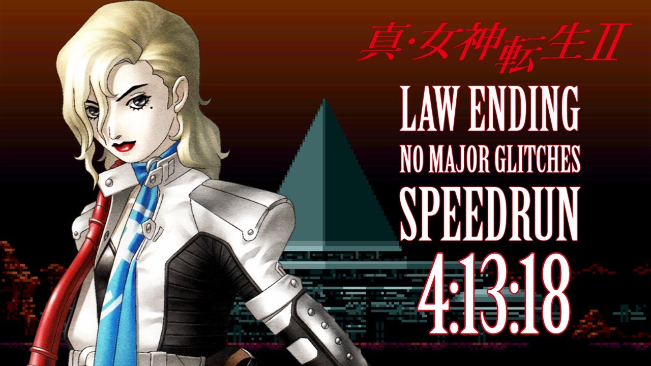 Shin Megami Tensei II Speedrun - Law Ending, No Major Glitch in 4:13:18 [ 真・女神転生II RTA ]