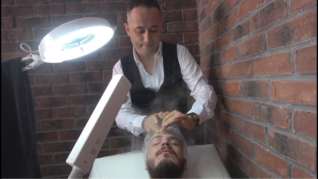 ASMR Турецкий парикмахерский массаж с профессиональной обработкой лица 170