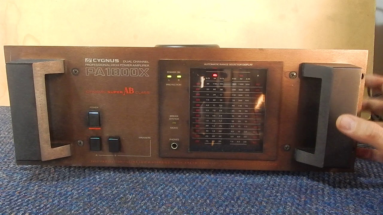 Cygnus PA1800x  Amplificador de potência [ demonstração]