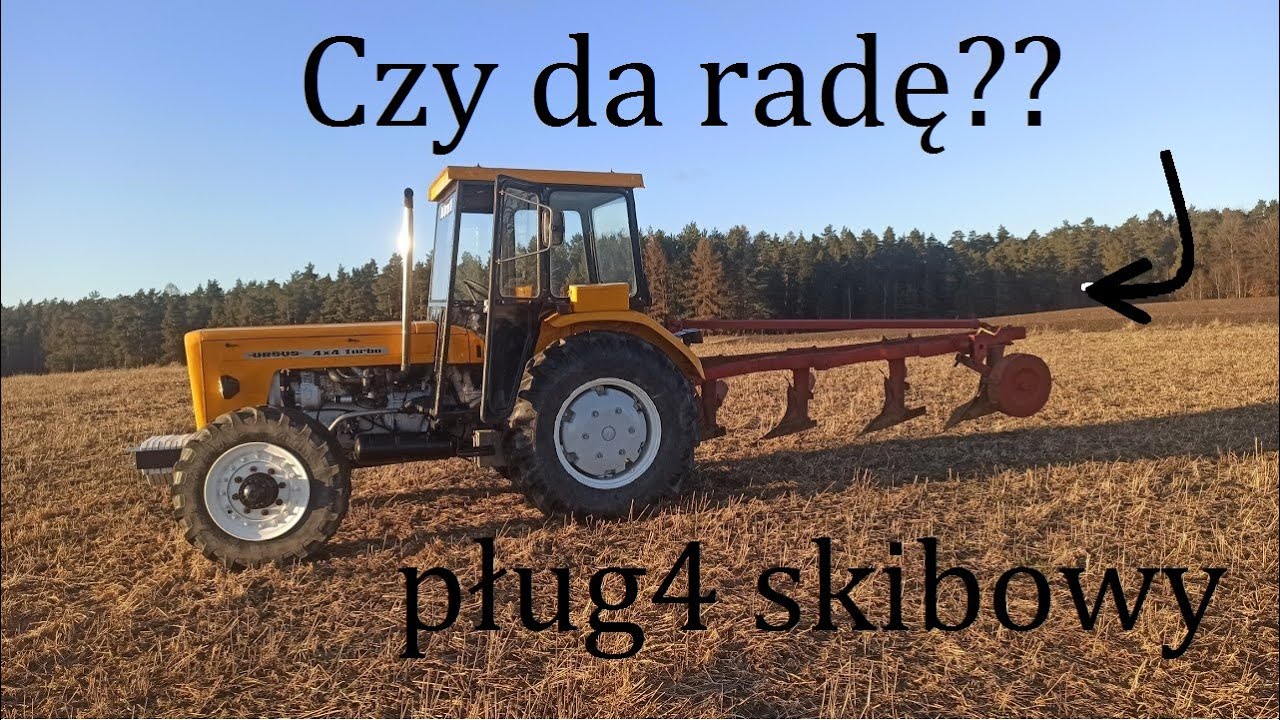 Ursus c360 4x4 Turbo vs Pług 4 Skibowy ,  czy da rade?
