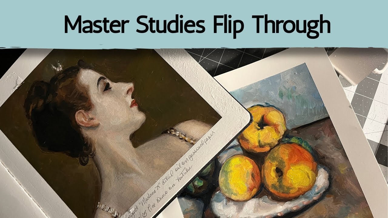 Master Study Monday Sketchbook Flip Through Oil Painting Portrait Art History