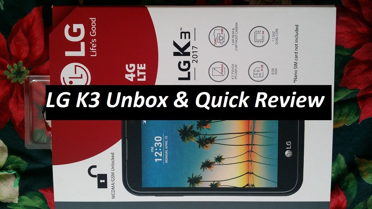 LG K3 unbox and quick review