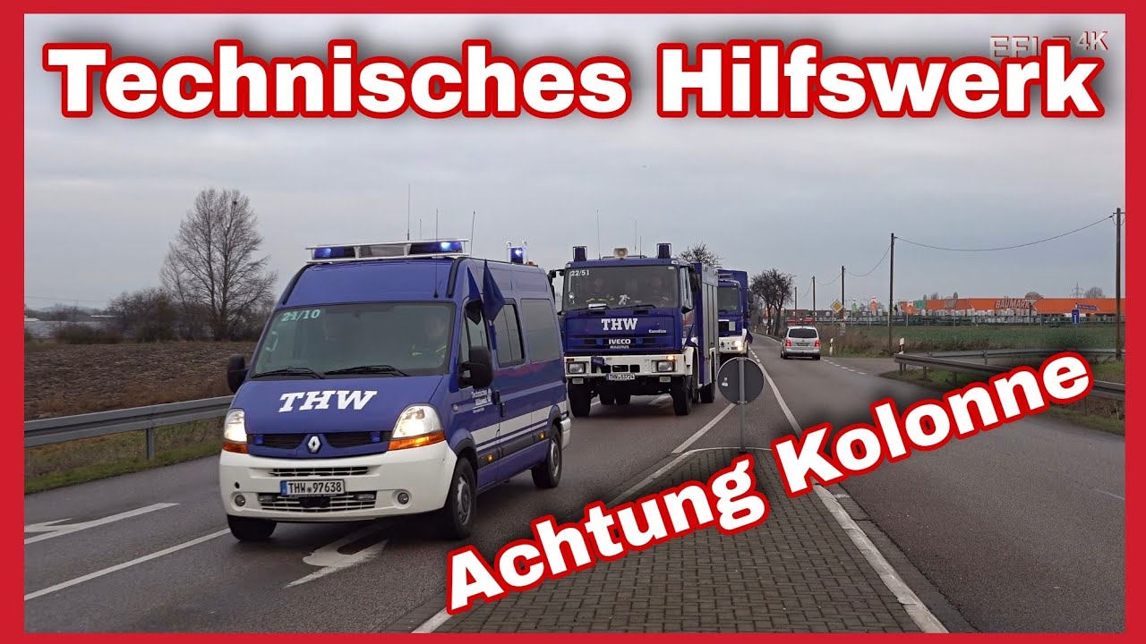 🚨Kolonnenfahrt THW Halle (Saale) mit 12 Fahrzeugen🚨