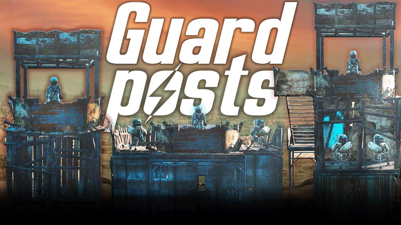 How to Build Guard Posts For Your Fallout 4 Settlements!  (NO MODS)