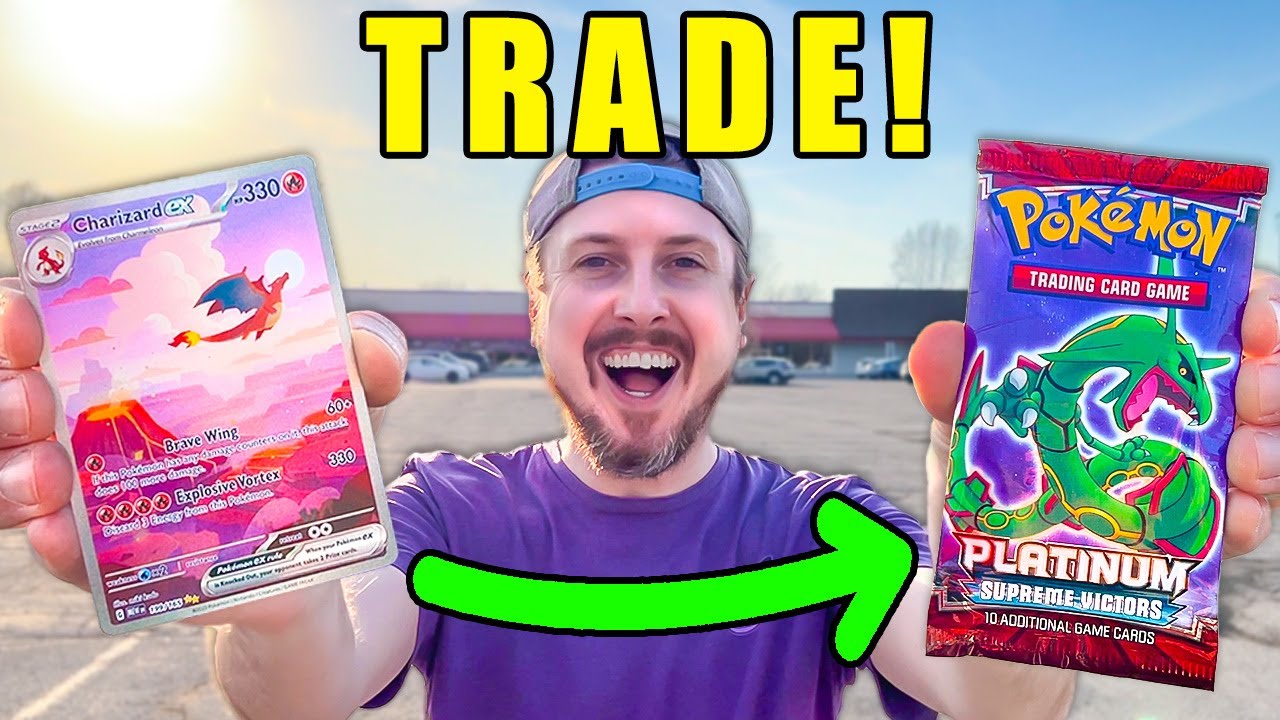 Trading 151 CHARIZARD For VINTAGE Pokemon Cards! (opening it)