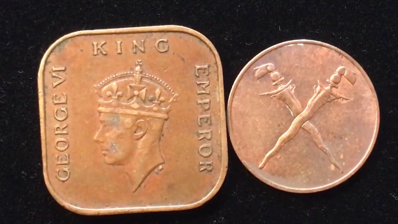Malaysia 1 Cent and 1 Sen coins from 1940 through 2007 Malaya and British Borneo