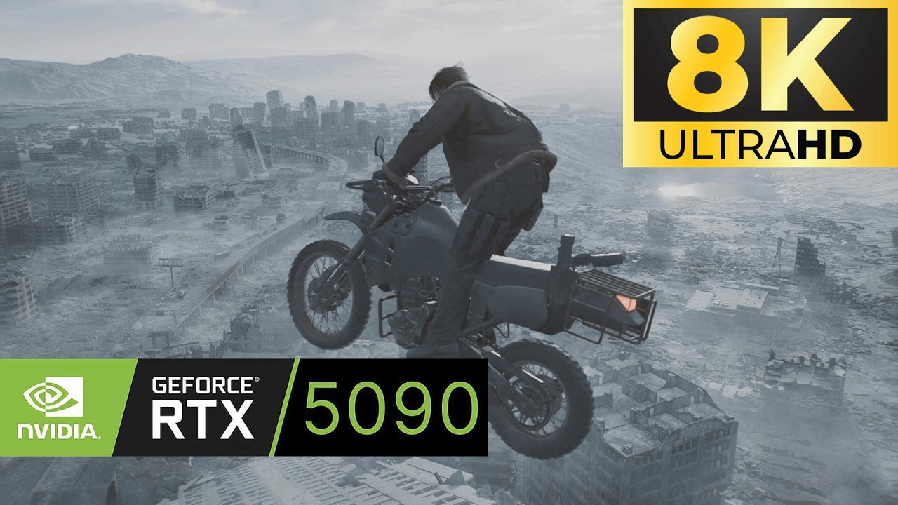 Resident Evil Requiem 8K 4k 5090 Ryzen 9 9950X Raytracing ultra graphics 60fps no comments